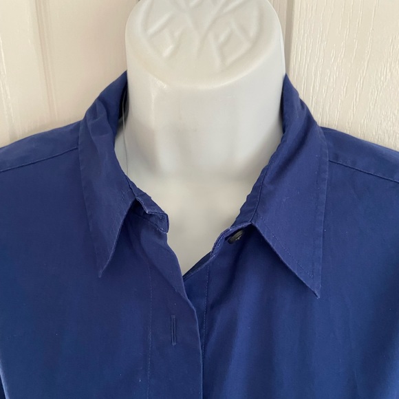 Ralph Lauren light cotton stretch dark blue shirt - Picture 7 of 9